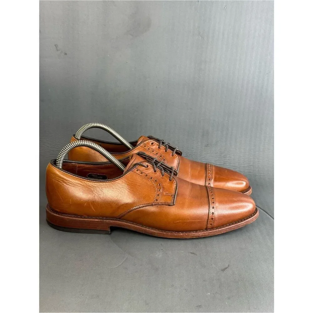 Allen Edmonds Clifton Walnut blucher Oxford shoes men’s size 8.5